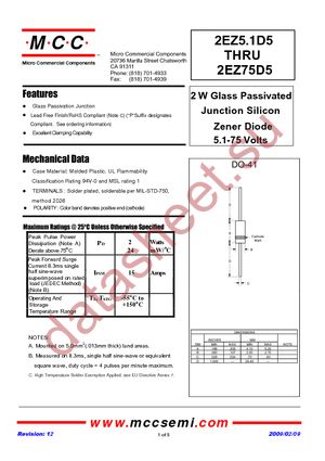 2EZ13D5-TP datasheet  